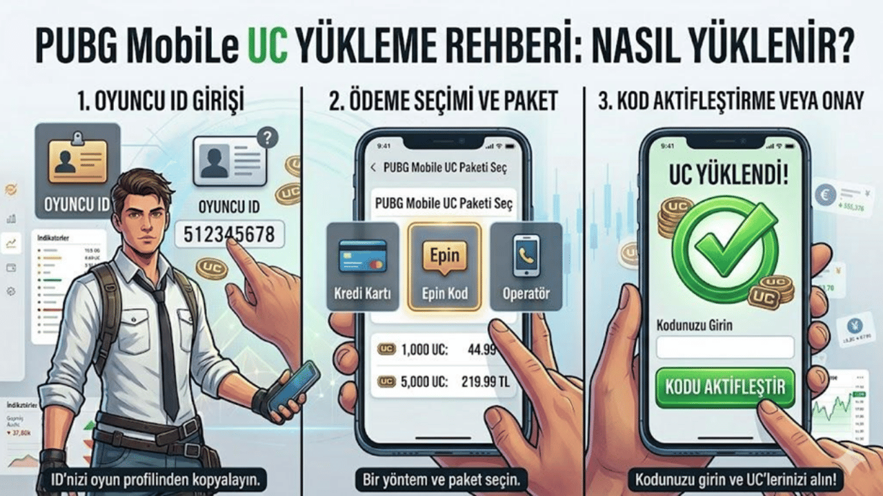 PUBG Mobile UC Yükleme Rehberi: Nasıl UC Satın Alınır ve Yüklenir?