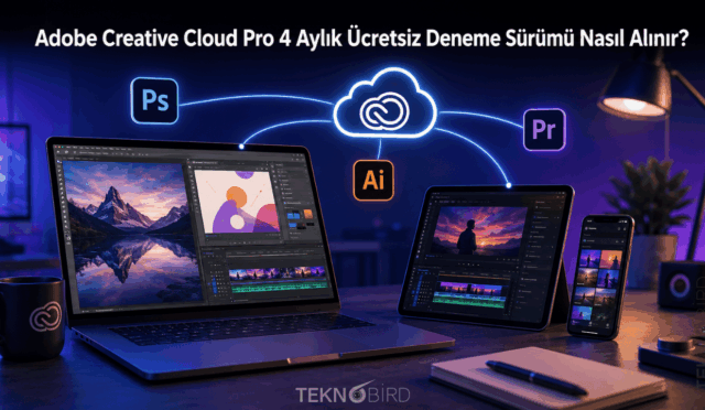 Adobe Creative Cloud Pro 4 Aylık Ücretsiz Deneme Sürümü Nasıl Alınır?