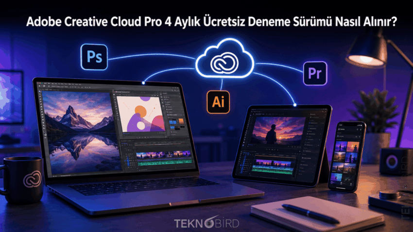 Adobe Creative Cloud Pro 4 Aylık Ücretsiz Deneme Sürümü Nasıl Alınır?