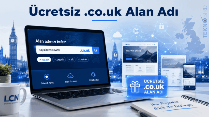 .co.uk Alan Adı 1 Yıl Ücretsiz Nasıl Alınır? LCN Kampanyasının Detayları