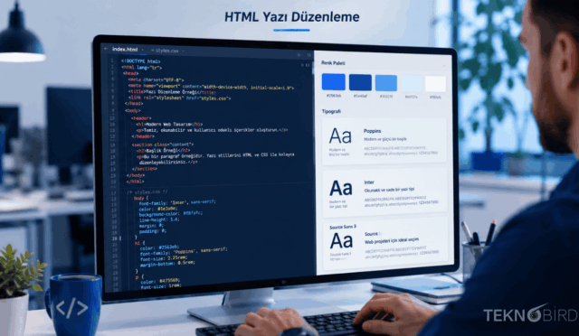 HTML Yazı Düzenleme Rehberi: Metin Şekillendirme Teknikleri ve Kullanım Alanları