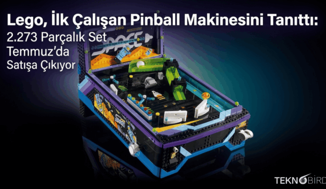 Lego, İlk Çalışan Pinball Makinesini Tanıttı: 2.273 Parçalık Set Temmuz’da Satışa Çıkıyor
