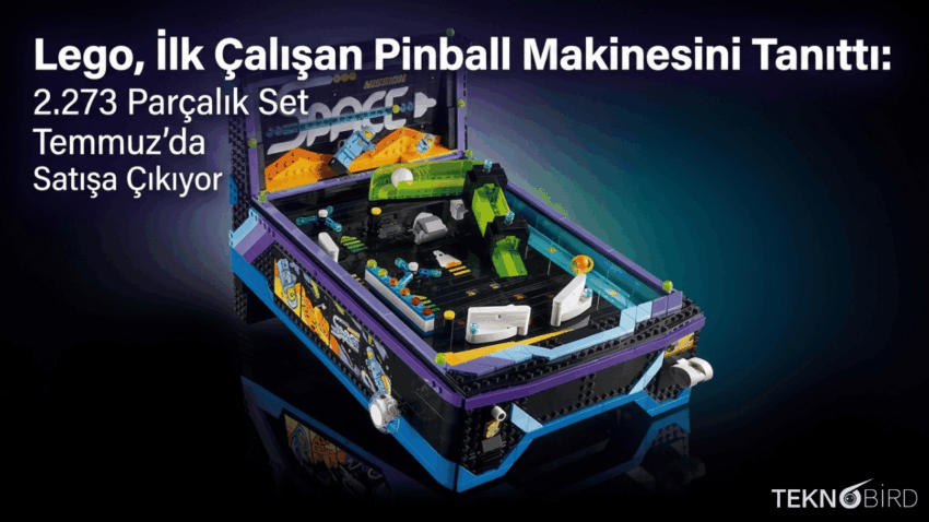 Lego, İlk Çalışan Pinball Makinesini Tanıttı: 2.273 Parçalık Set Temmuz’da Satışa Çıkıyor