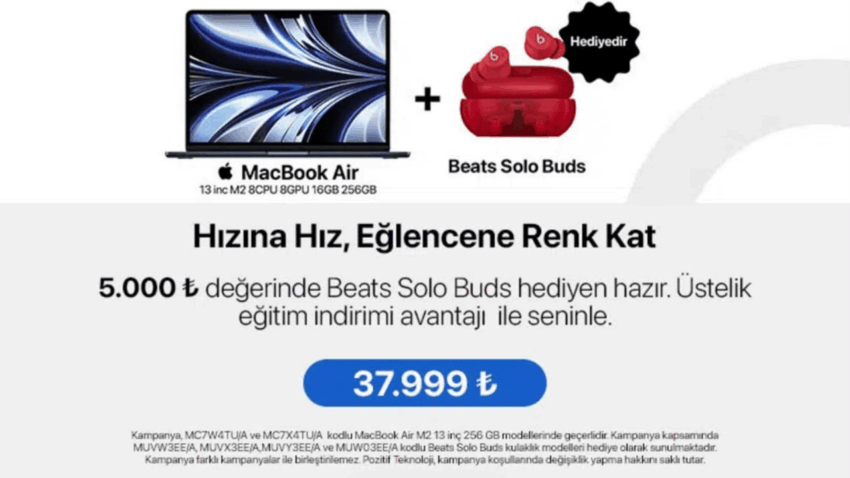 Pozitif Teknoloji’den Öğrencilere Büyük Apple MacBook İndirimi