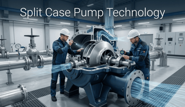 Split Casing Pump Casing: Split Case Pump, Suction and Double-Suction Suction Pumps