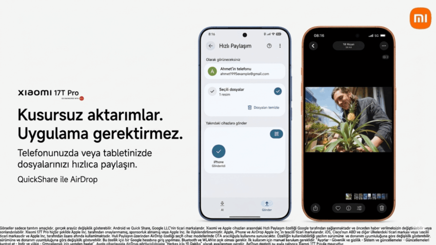Xiaomi, iPhone ile AirDrop Üzerinden Dosya Paylaşımını Getiriyor 📱