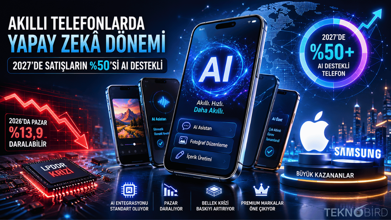 Yapay Zekâ 2027’de Telefon Pazarının Yarısını Aşabilir