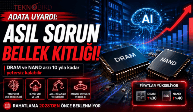 ADATA Başkanı Uyardı: Bellek Krizi 10 Yıl Sürebilir, Bilgisayar ve Telefon Fiyatları Artabilir