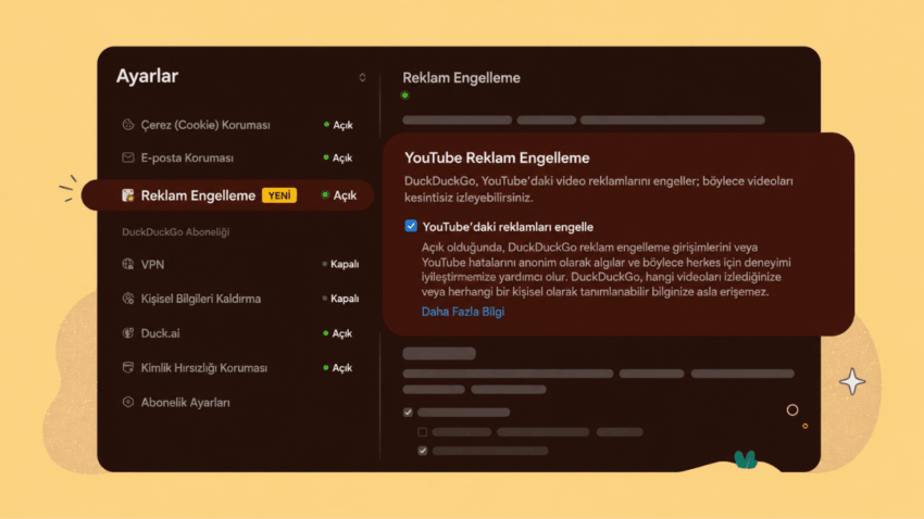 DuckDuckGo Tarayıcısı, YouTube Dahil Video Reklamlarını Engellemeye Başladı