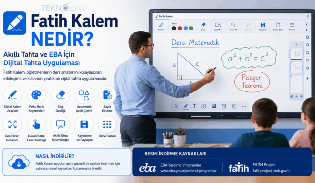 Fatih Kalem Nedir? Akıllı Tahta ve EBA İçin Dijital Tahta Uygulaması