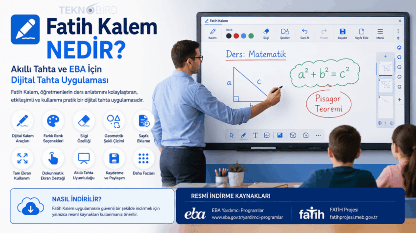 Fatih Kalem Nedir? Akıllı Tahta ve EBA İçin Dijital Tahta Uygulaması