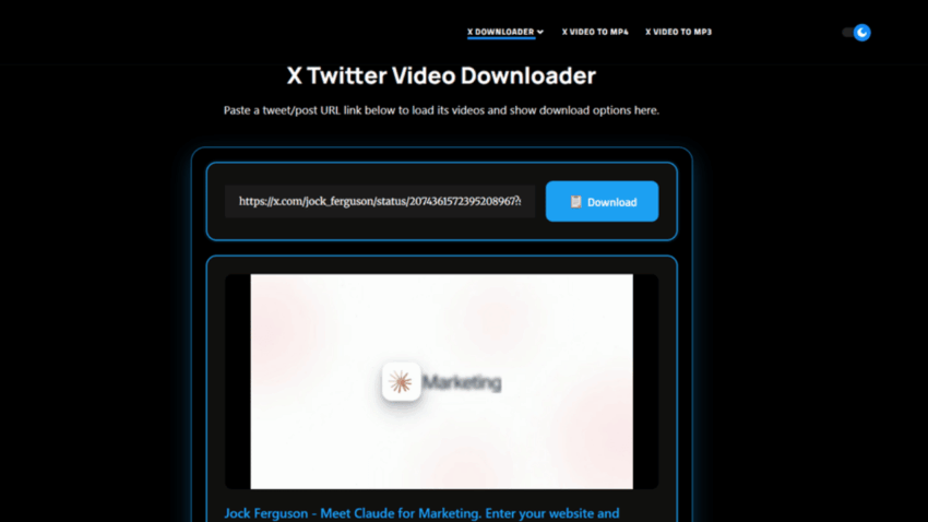 Guide: How to Use Xdownloader.io to Download Twitter Videos Online For Free