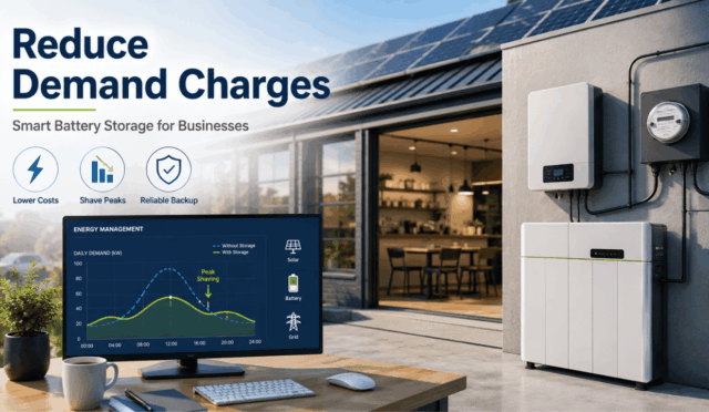 How Small Businesses Use Solar Storage to Cut Peak Demand Charges