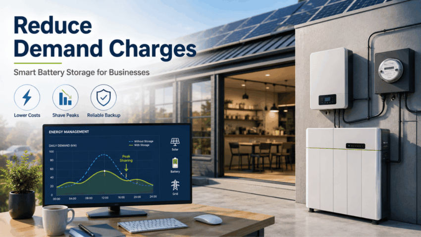 How Small Businesses Use Solar Storage to Cut Peak Demand Charges