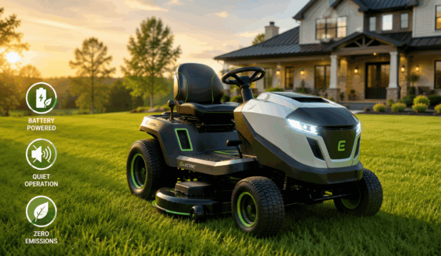 How to Choose an Electric Riding Mower for Large Residential Lawns