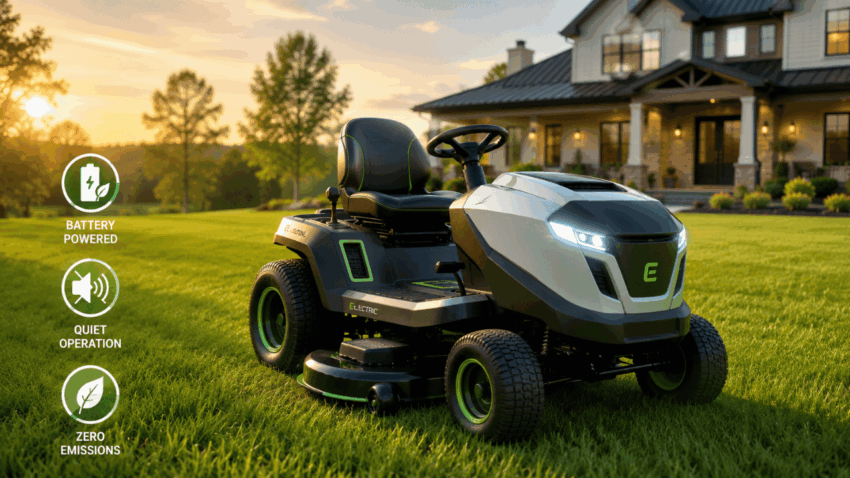 How to Choose an Electric Riding Mower for Large Residential Lawns