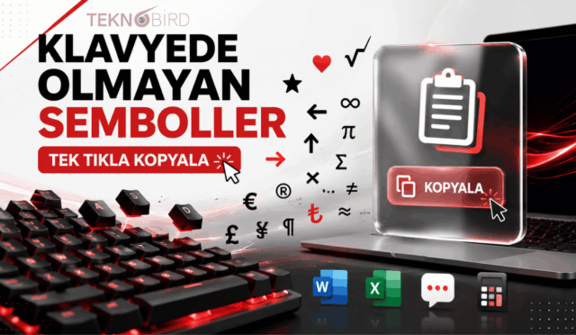 Klavyede Olmayan Semboller – Ücretsiz Kopyala Yapıştır Aracı