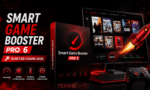 Smart Game Booster Pro 6 yazılımı için ücretsiz VIP lisans kampanyasını gösteren tanıtım görseli