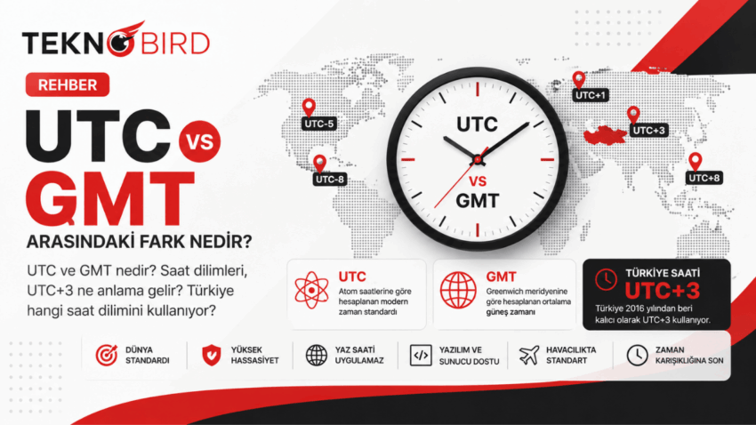 UTC ve GMT Aynı mı? UTC ile GMT Arasındaki Farklar ve Saat Dilimleri Rehberi