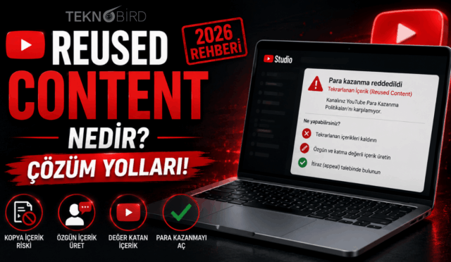 YouTube Reused Content Nedir? Para Kazanma Sorunu Nasıl Çözülür? (2026 Rehberi)