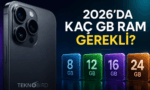 2026 yılında telefonlar için 8, 12, 16 ve 24 GB RAM karşılaştırması