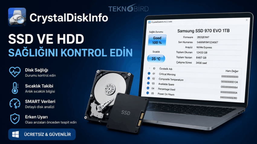 CrystalDiskInfo Nedir? Nasıl Kullanılır? SSD ve HDD Sağlığını Kontrol Etme Rehberi