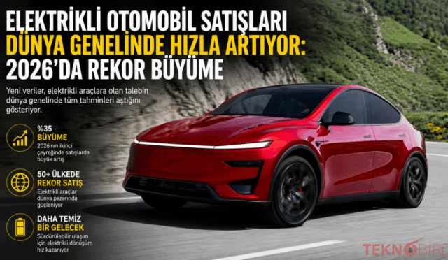 Elektrikli Otomobil Satışları Dünya Genelinde Hızla Artıyor: 2026’da Rekor Büyüme