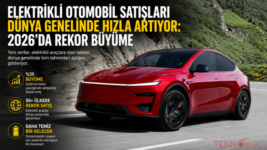 Elektrikli Otomobil Satışları Dünya Genelinde Hızla Artıyor: 2026’da Rekor Büyüme