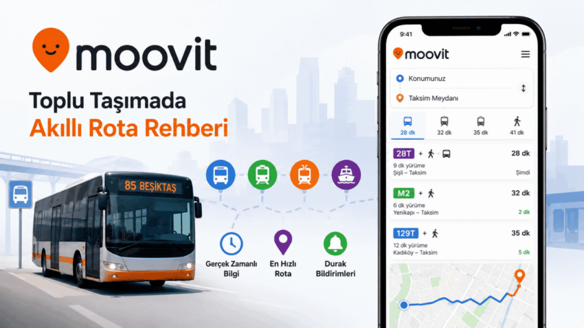 Moovit Nedir? Nasıl Kullanılır? Toplu Taşımada Akıllı Rota Rehberi (2026)