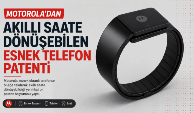 Motorola’dan Akıllı Saate Dönüşebilen Esnek Telefon Patenti
