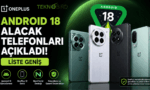 OnePlus Android 18 güncellemesi alacak telefonlar