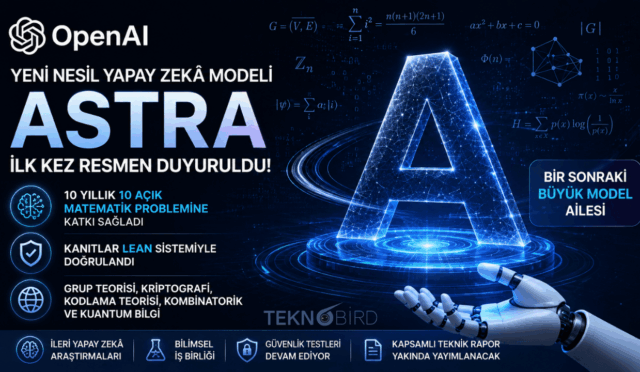 OpenAI Astra Resmen Tanıtıldı: Yapay Zekâ Matematikte 10 Yıllık Problemleri Çözmeye Yardımcı Oldu