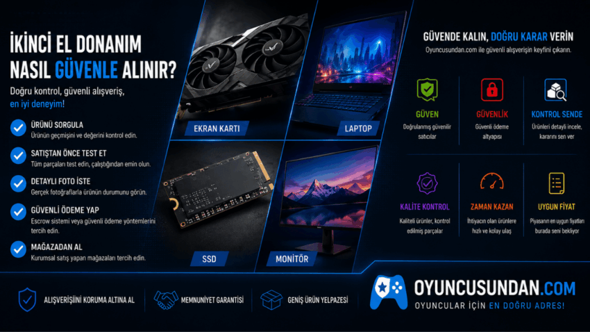 Oyuncusundan.com’da İkinci El Donanım Nasıl Güvenle Satın Alınır?