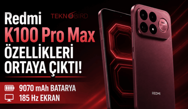 Redmi K100 Pro Max Özellikleri Ortaya Çıktı: 9070 mAh Batarya ve 185 Hz Ekran