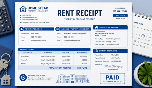Rent Receipt: An Important Record for Rental Payments and Property Management