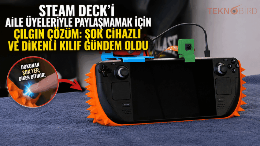 Steam Deck’i Aile Üyeleriyle Paylaşmamak İçin Çılgın Çözüm: Şok Cihazlı ve Dikenli Kılıf Gündem Oldu