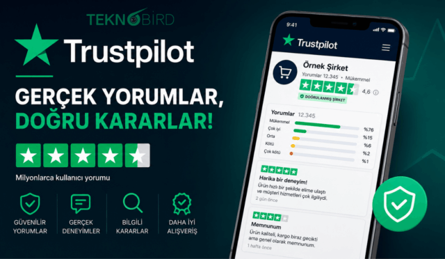 Trustpilot kullanıcı yorumları, yıldız puanları ve çevrimiçi alışveriş güvenilirliği hakkında bilgi veren rehber.