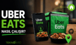 Uber Eats yemek siparişi ve teslimat sistemi