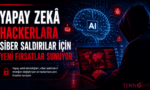 Yapay zekâ ve siber saldırıları gösteren hacker görseli