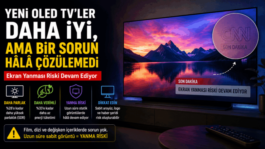 Yeni OLED TV’ler Daha İyi Ama Bir Sorun Hâlâ Çözülemedi