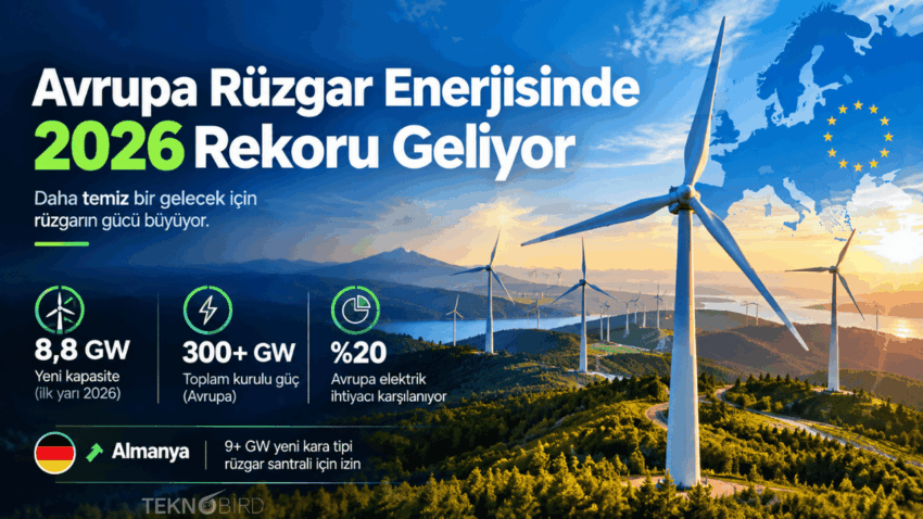 Avrupa Rüzgar Enerjisinde 2026 Rekoru Geliyor