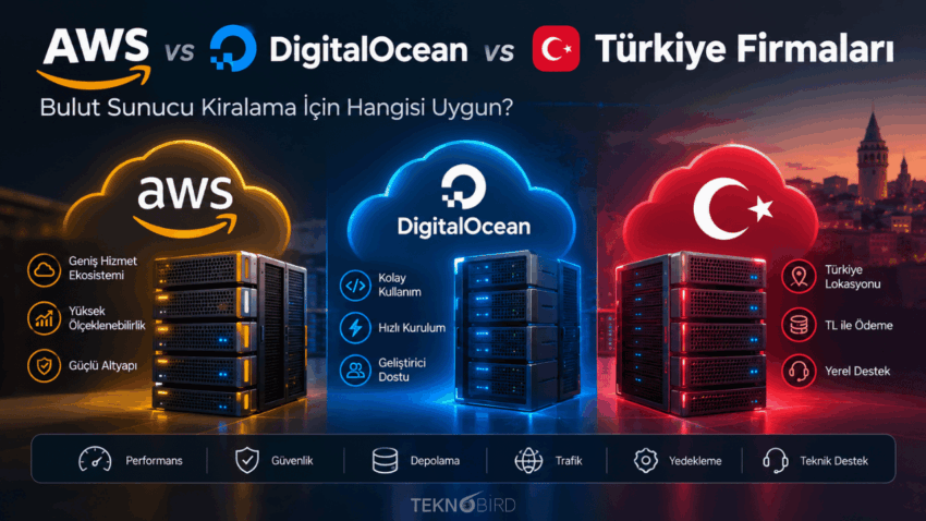AWS vs DigitalOcean vs TR Firmalar: Bulut Sunucu Kiralama İçin Hangisi Uygun?