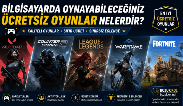 Bilgisayarda Oynayabileceğiniz Ücretsiz Oyunlar Nelerdir?