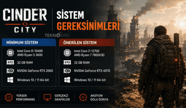 Cinder City Sistem Gereksinimleri: Oyunu Çalıştırmak İçin Hangi PC Gerekli?