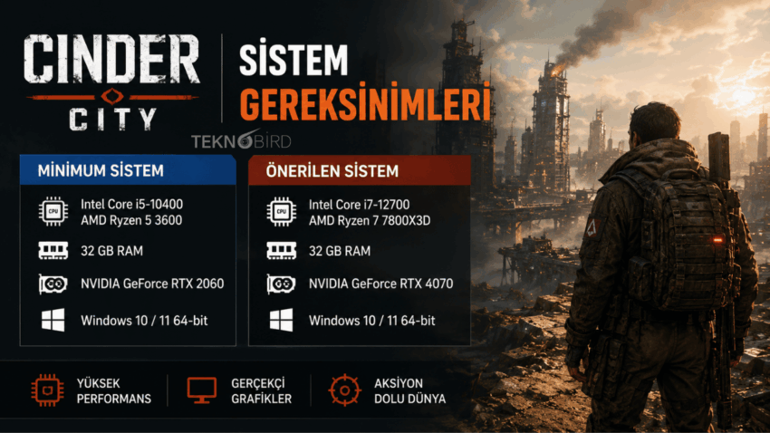 Cinder City Sistem Gereksinimleri: Oyunu Çalıştırmak İçin Hangi PC Gerekli?