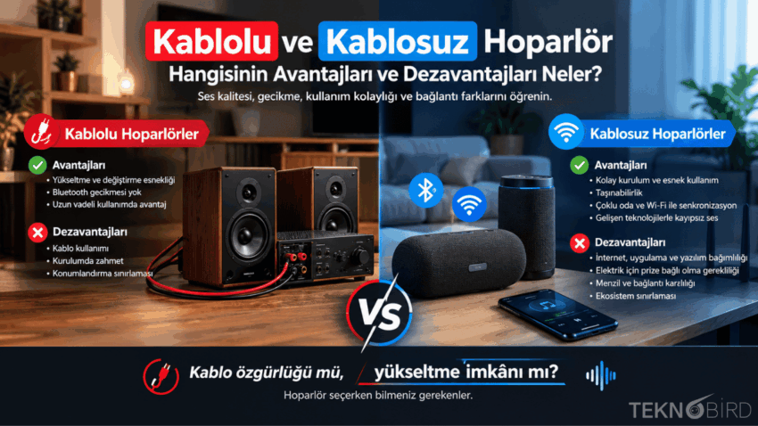 Kablolu ve Kablosuz Hoparlör: Hangisinin Avantajları ve Dezavantajları Neler?