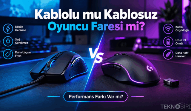 Kablolu vs Kablosuz Oyuncu Faresi: Performans Farkı Var mı?