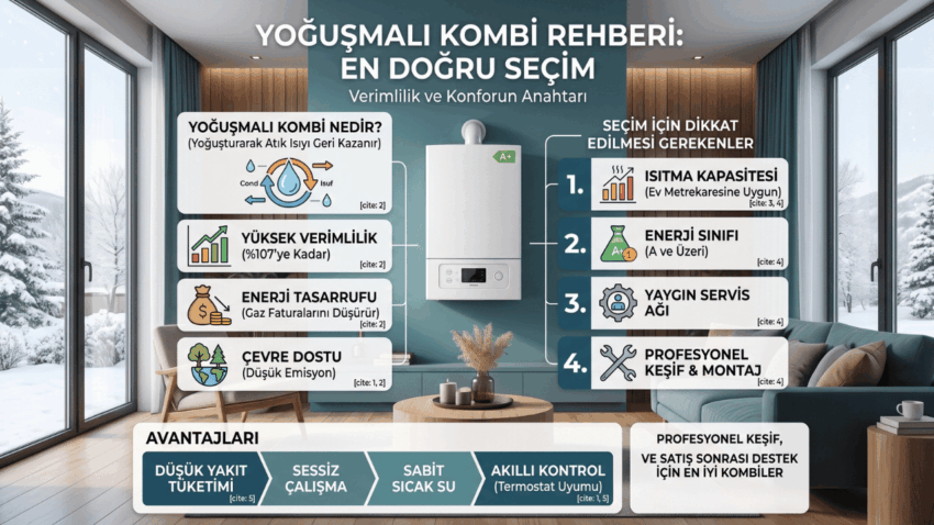 Yoğuşmalı Kombi Rehberi: Eviniz İçin Doğru Seçim Nasıl Yapılır?