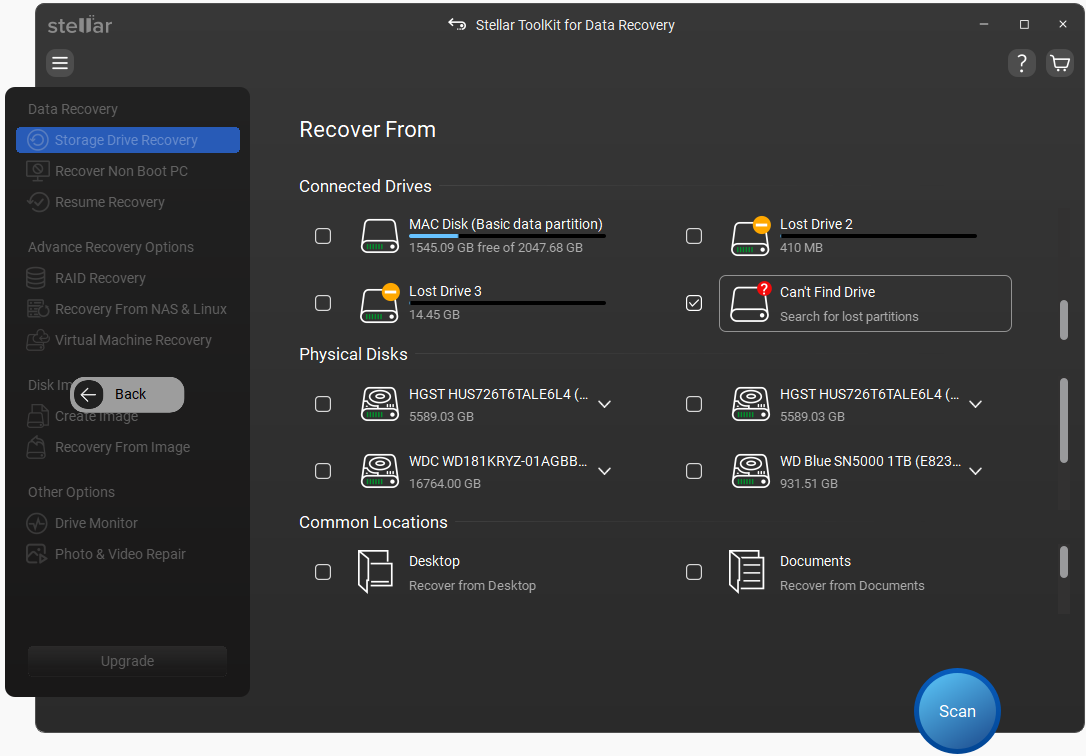 Stellar Data Recovery for Windows
