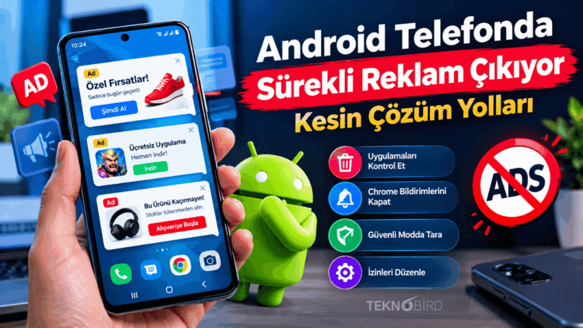 Android Telefonda Sürekli Reklam Çıkıyor: Kesin Çözüm Yolları